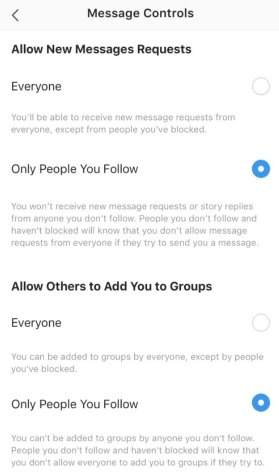 Instagram is giving users more control over who can send them a direct message and who can follow them - Instagram users now allowed to decide who can follow them