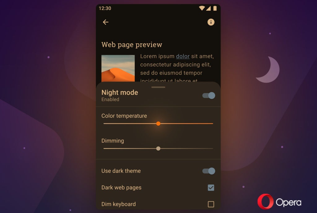 Opera for Android update adds revamped night mode, lots of improvements