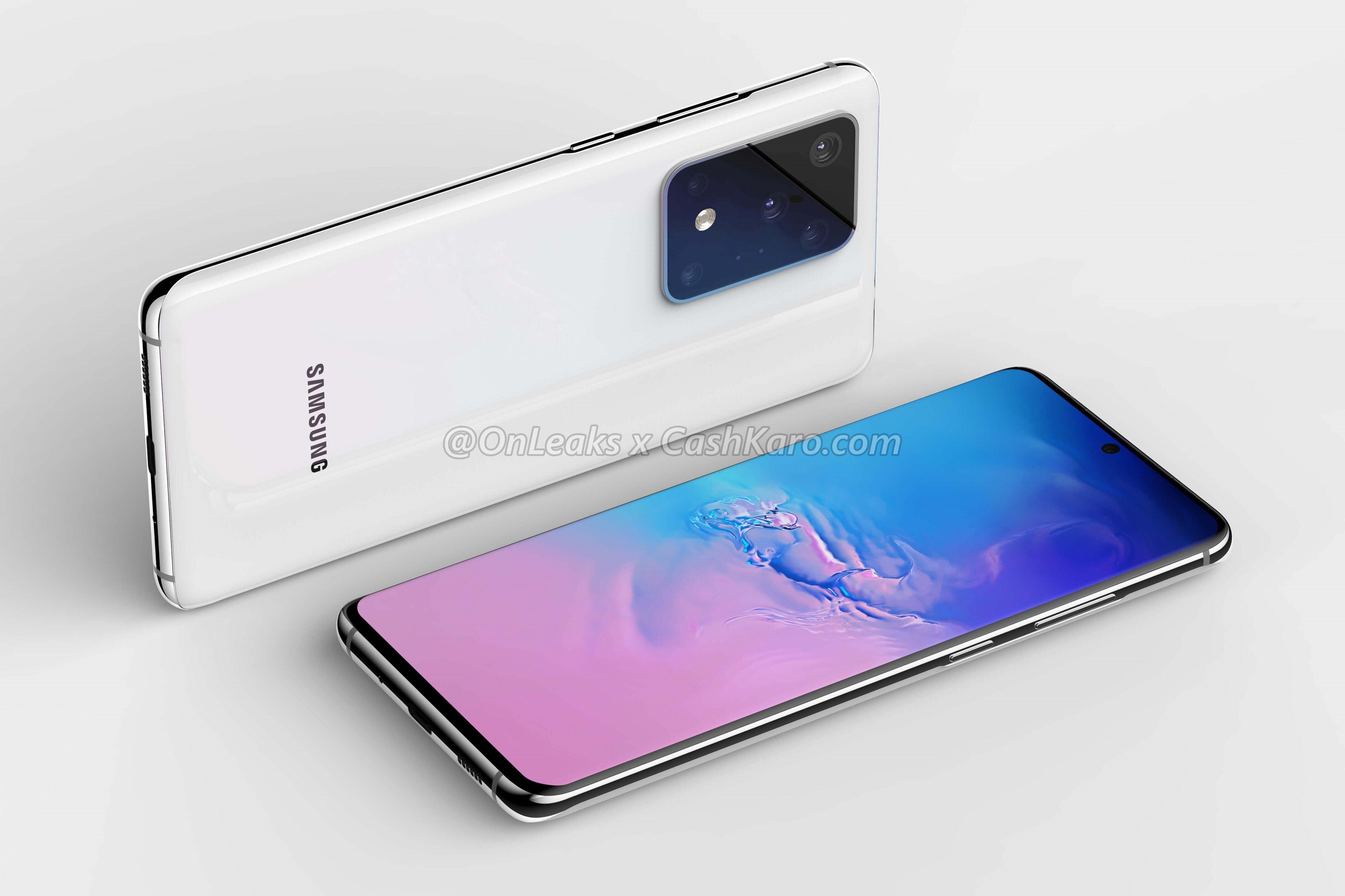 Samsung Galaxy S11+ CAD-based render - The Samsung Galaxy S11+ battery has leaked and it's massive