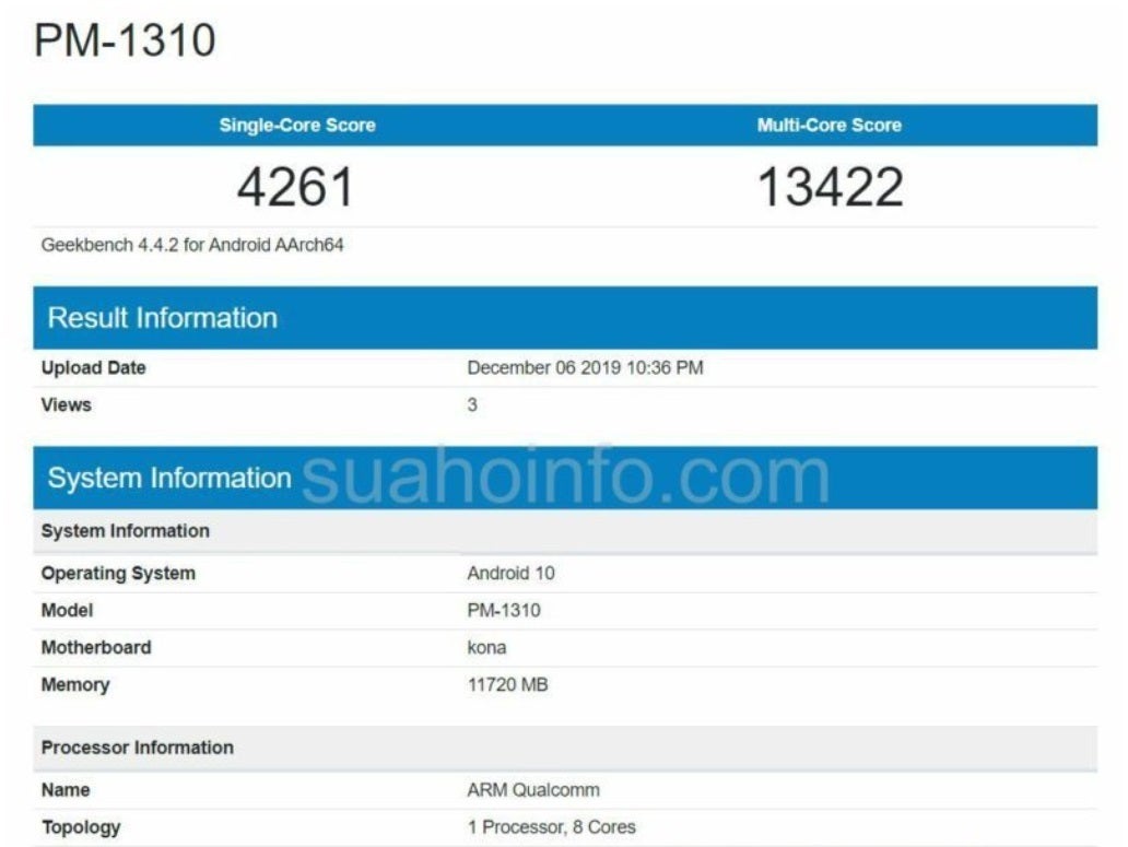 Sony's next flagship phone will carry 12GB of memory according to this benchmark test - Next Sony flagship phone might feature 12GB of memory and the Snapdragon 865 SoC