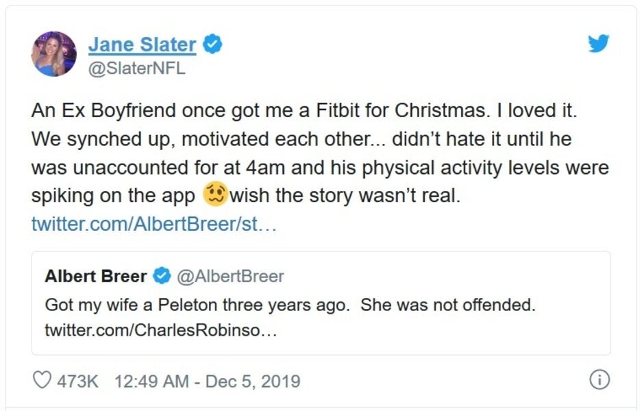 NFL sideline reporter Jane Slater caught her ex cheating on her thanks to a Fitbit - Fitbit helps NFL sideline reporter catch her boyfriend cheating
