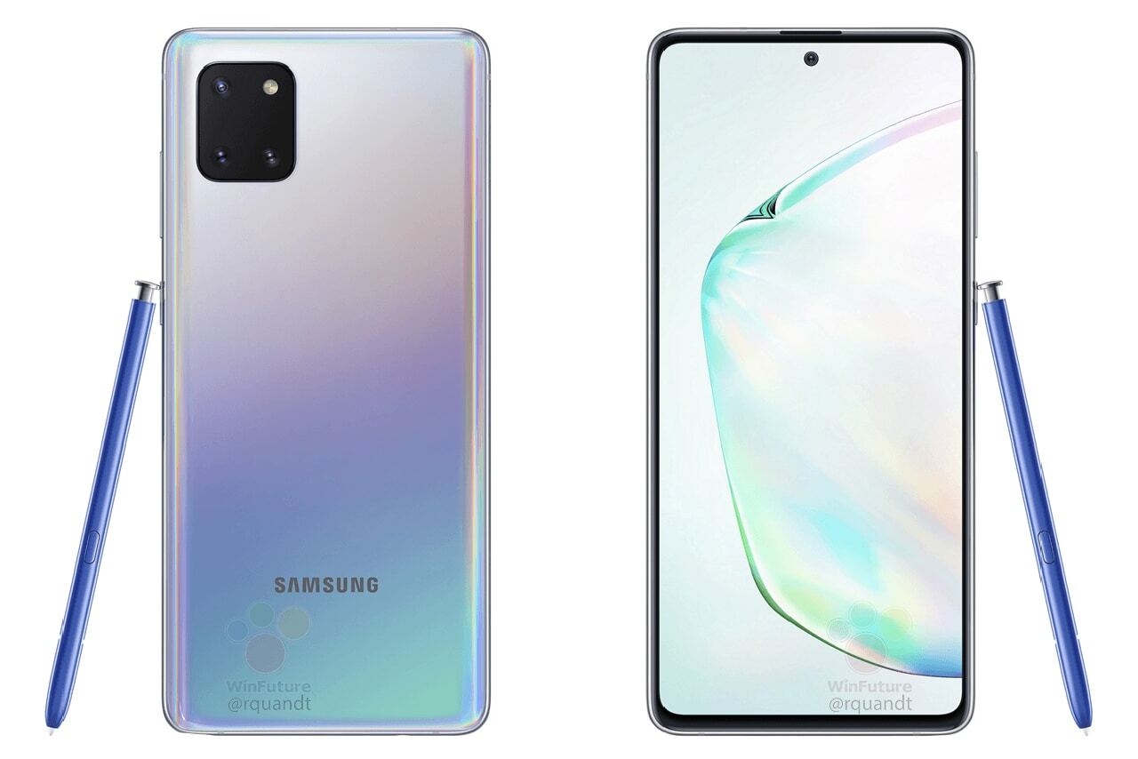 Check out these leaked Galaxy Note 10 Lite press renders