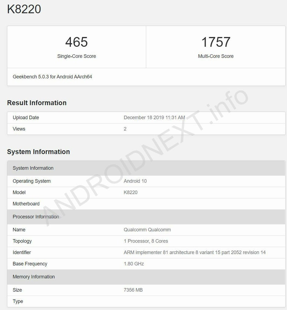 This mysterious Xperia benchmark gives the first glimpse of the Snapdragon 765's performance