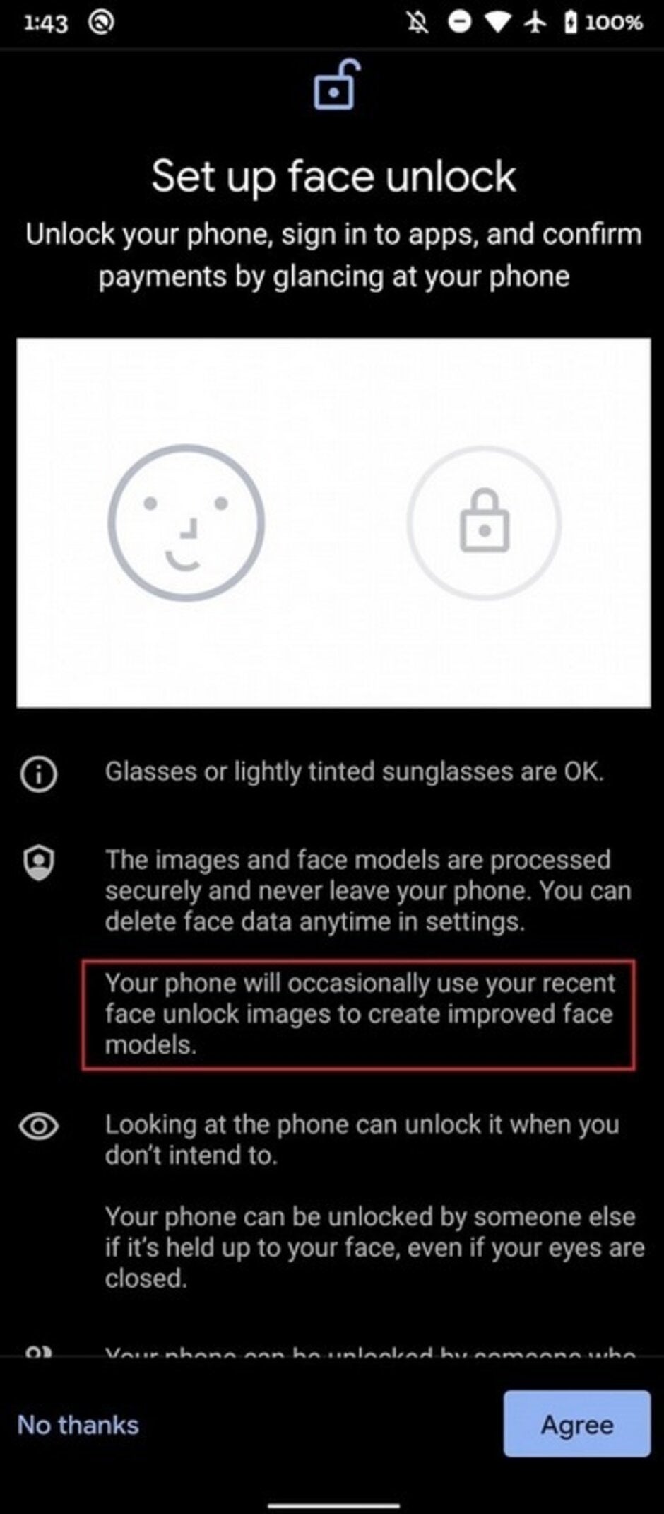 From time to time, Face Unlock will use recent images to improve its face models - Update brings some &quot;hidden&quot; changes to the Pixel 4 series
