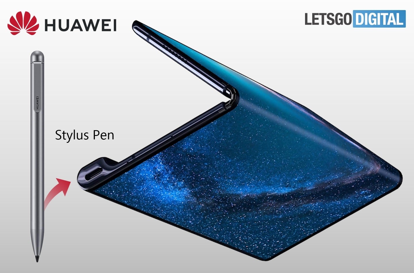 Based on the illustrations accompanying a patent application, the Huawei Mate X 2 could look like this - Huawei's next foldable could be released in the second half of 2020