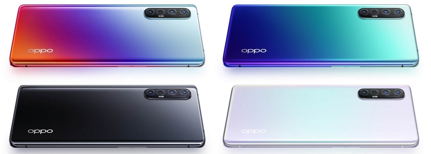 Color options for the Reno3 and Reno 3 Pro - Oppo's new Reno3 models add 5G but remove a familiar feature