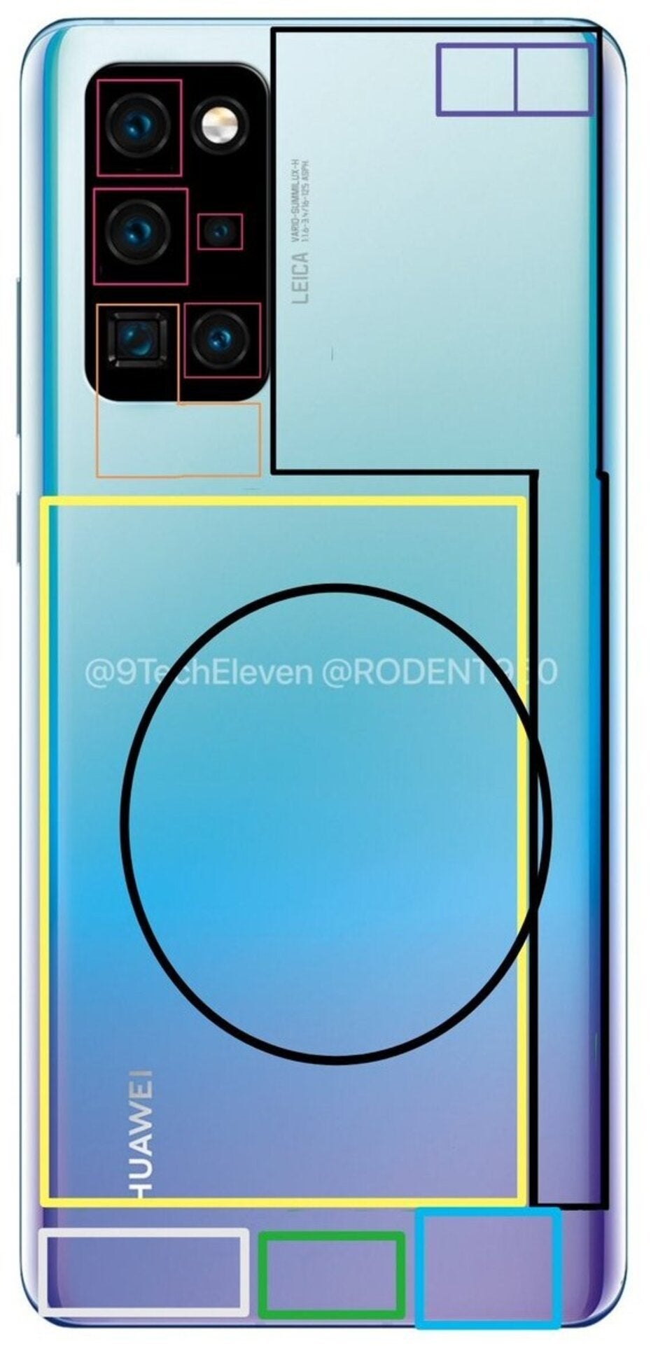 Huawei P40 Pro component layout - These Huawei P40 Pro renders give us our best look yet at the flagship