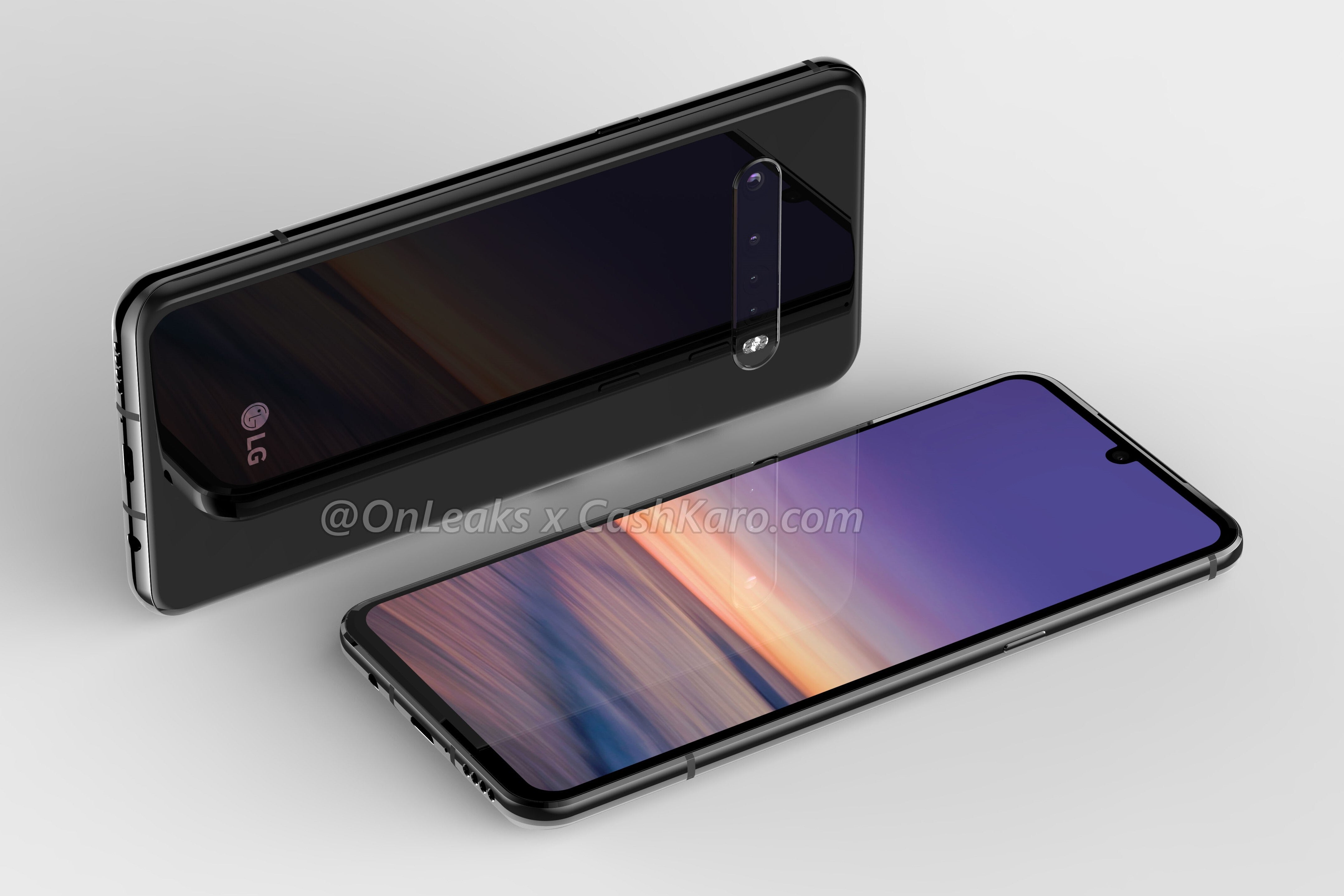 LG G9 ThinQ CAD-based render - The LG V60 and G9 ThinQ might be different versions of the same phone