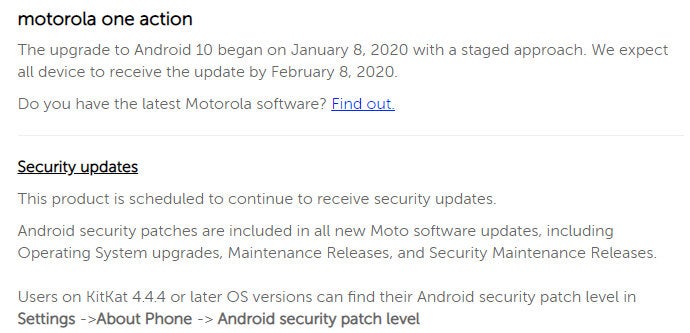 The second Android 10 update for a Motorola smartphone is now live