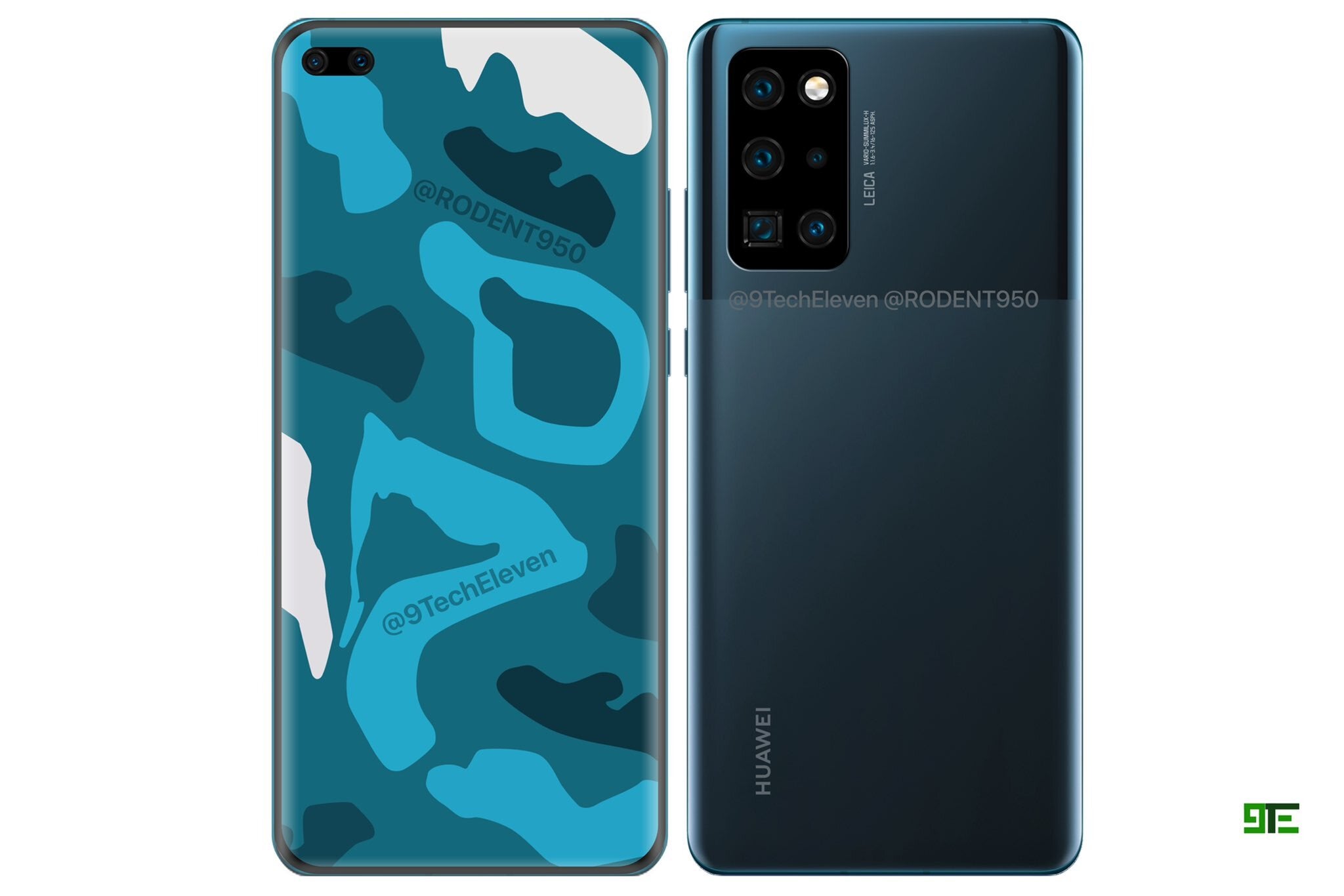Huawei P40 Pro concept render - Huawei P40 leaks out with punch-hole display, triple-camera setup