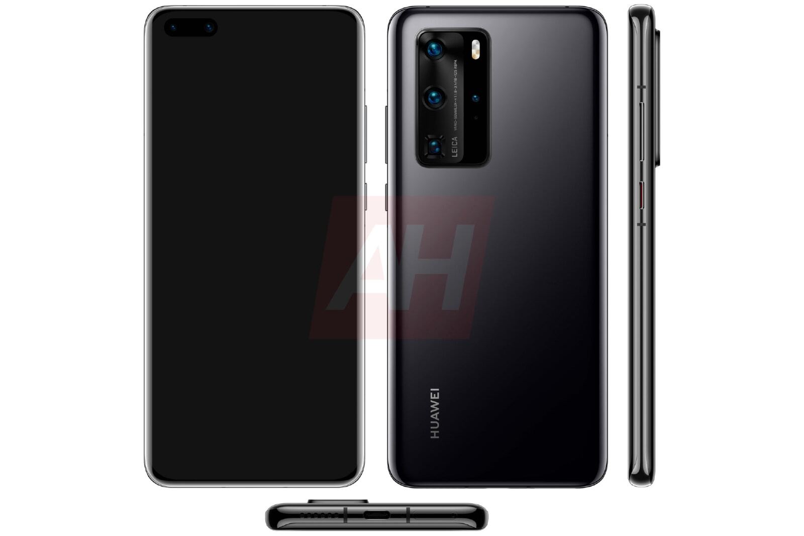 Huawei P40 Pro - Leaked Huawei P40 Pro renders show off design, reveal launch colors