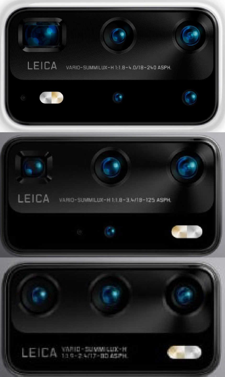  Huawei P40 Pro Premium Edition vs Huawei P40 Pro vs Huawei P40 cameras - Premium Huawei P40 Pro variant leaks with five cameras, ceramic back