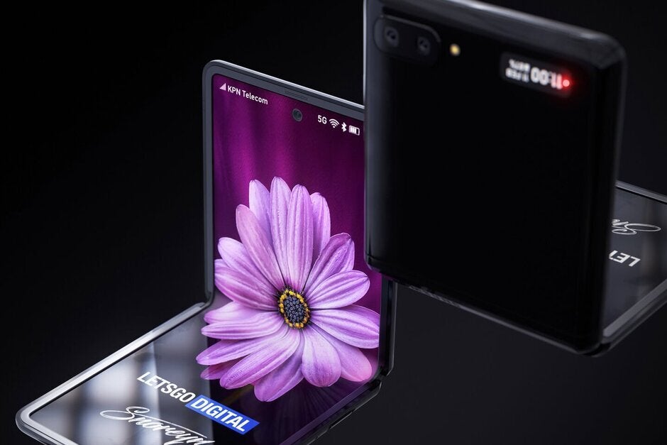 Galaxy Z Flip concept renders from LetsGoDigital - New report 'confirms' Samsung's foldable Galaxy Z Flip will not be as cheap as once rumored