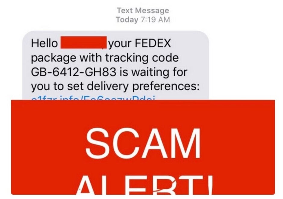 Watch out for a bogus text message from FedEx that is part of a scam to steal your money - If you don't want to be ripped off, watch out for a text message from this company