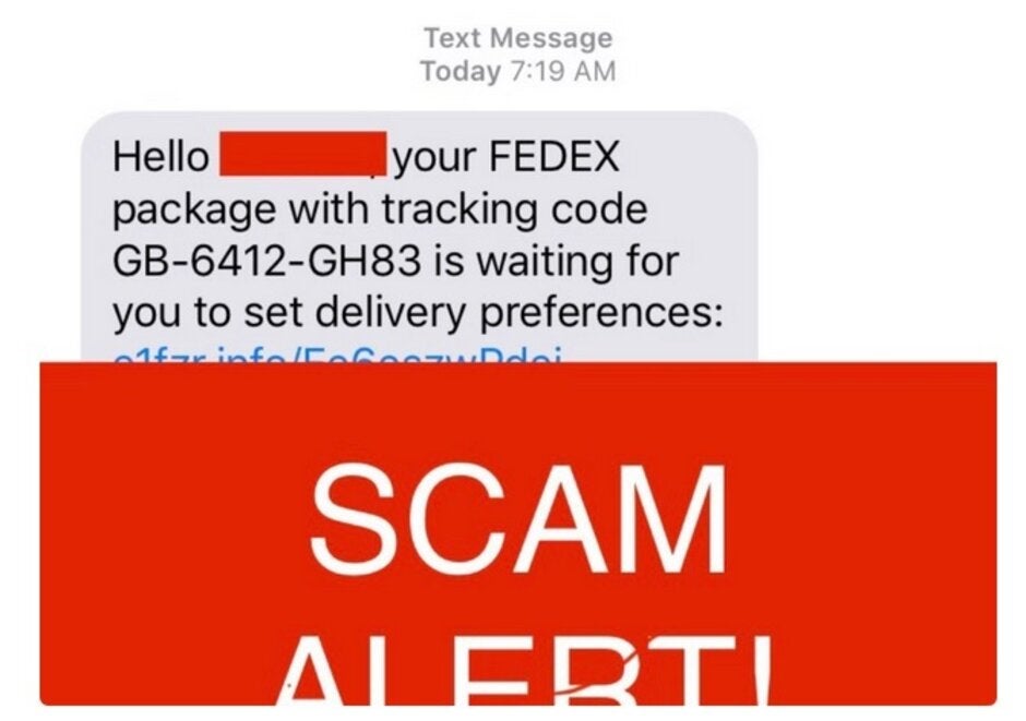 Watch out for a bogus text message from FedEx that is part of a scam to steal your money - If you don&#039;t want to be ripped off, watch out for a text message from this company