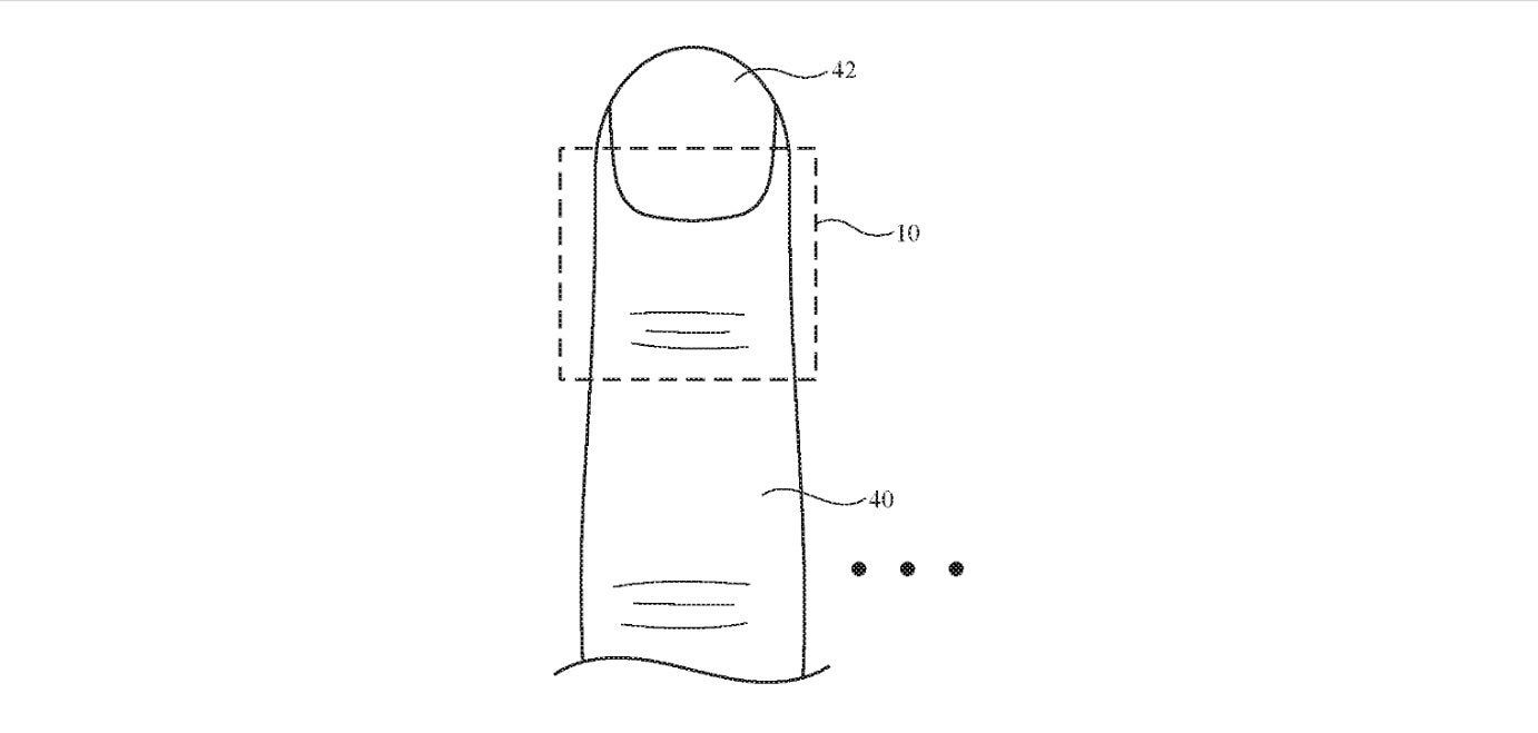 Illustration from Apple's patent application Computer Systems With Finger Devices - This could be how you'll move virtual objects on Apple Glasses
