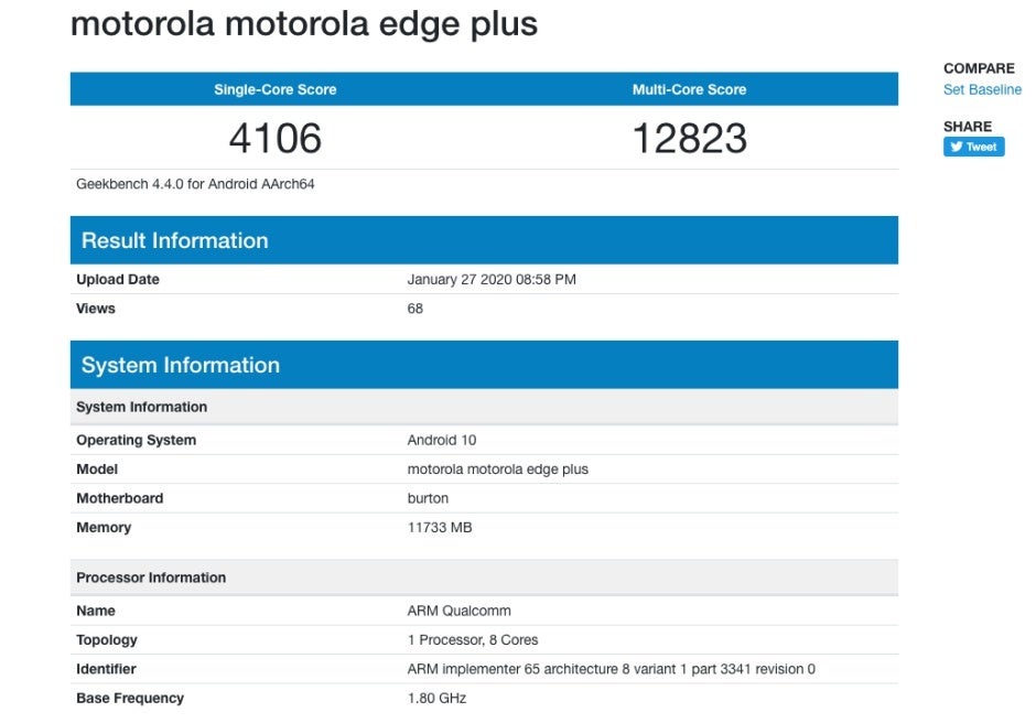 Mystery Motorola Edge Plus gets its first high-end specs 'confirmed' in new benchmark