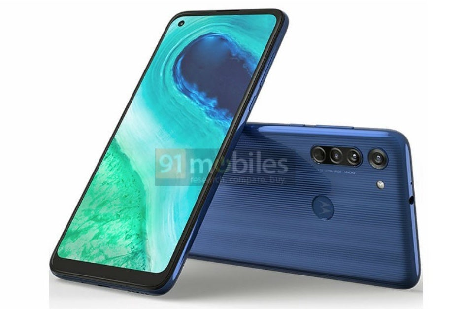 Leaked render of the regular Moto G8 variant - Big-battery Moto G8 Power and mystery Motorola phone with stylus get some newly leaked renders