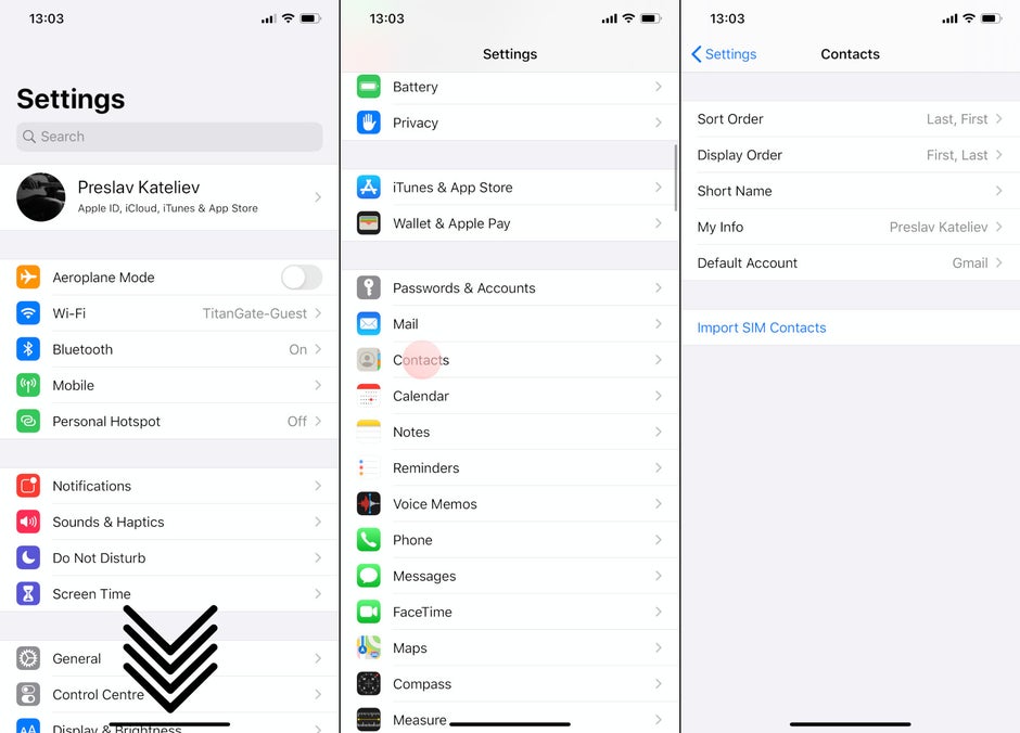 How to sort contacts by first or last name on iPhone - PhoneArena
