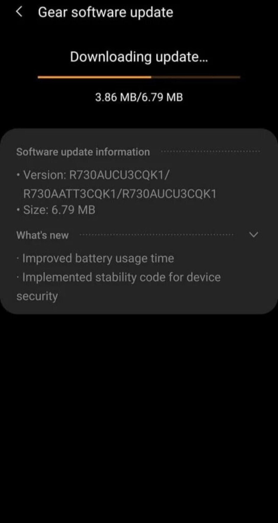 One of the oldest Samsung smartwatches gets an important update