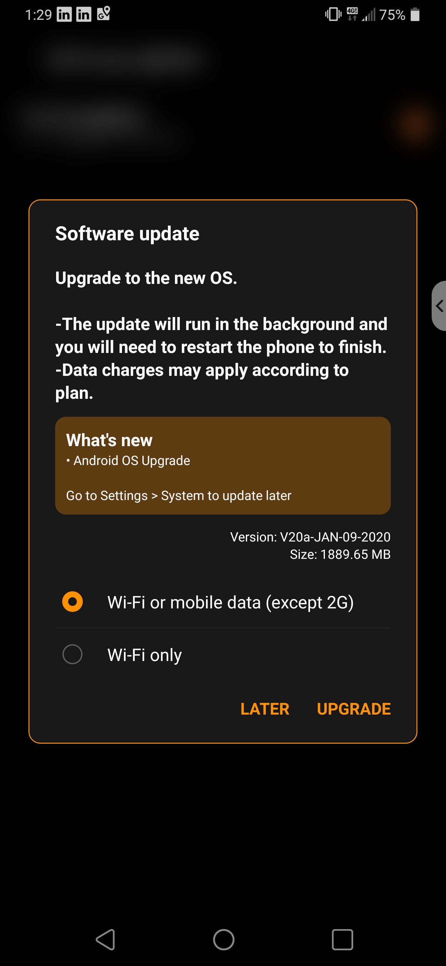 Unlocked LG G8 ThinQ starts getting Android 10 update in the US