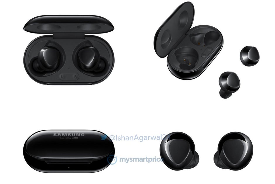 Leaked Galaxy Buds+ renders in black - Massive Samsung Galaxy Buds+ leak reveals huge battery upgrade, small price hike, and more