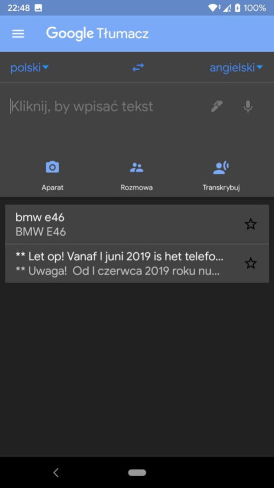 Dark mode is finally coming to Google Translate on Android and iOS devices