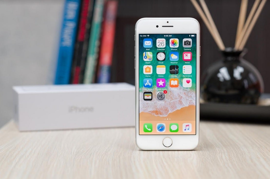 Production of the iPhone 9, which looks like the iPhone 8 pictured, is supposed to start this month - Resumption of iPhone production is up in the air
