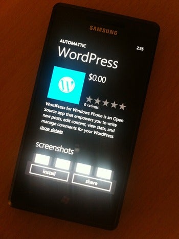 WordPress now available for Windows Phone 7