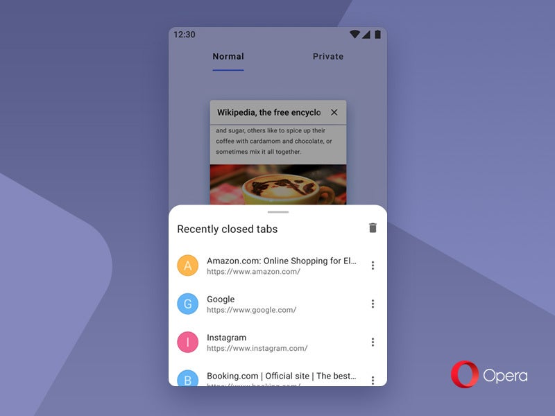 Recently closed tabs - Opera for Android gets its first major update in the new decade, here is what&#039;s new