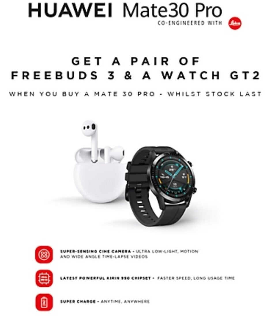 The Huawei Mate 30 Pro can now be purchased in the U.K. - One of last year's best phones is now available in the U.K. with free earbuds and a smartwatch