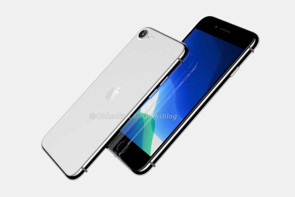 Render of the Apple iPhone 9 which will use the A13 Bionic chipset produced by TSMC - Apple's chip supplier sees strong demand for 5G phones