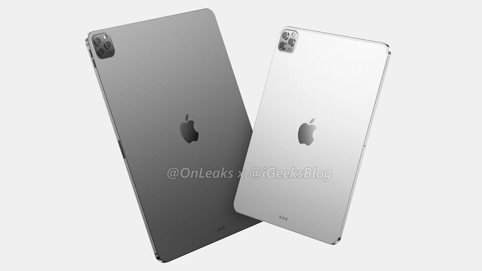 Render of the 12.9-inch and 11-inch Apple iPad Pro - Production reportedly begins on new Apple iPad Pro models