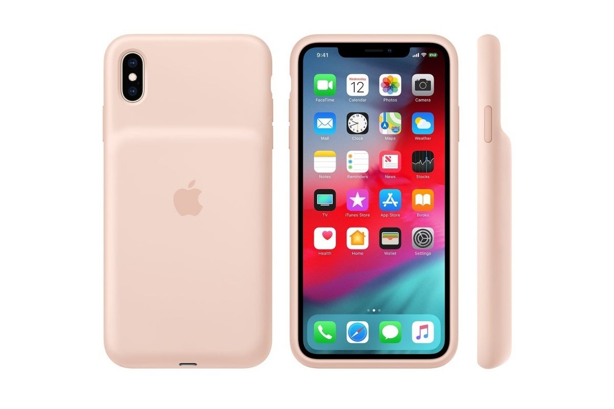 Pink sand Smart Battery Case for the iPhone XS Max - Best Buy is having a blowout sale on select official Apple cases for new and old iPhones