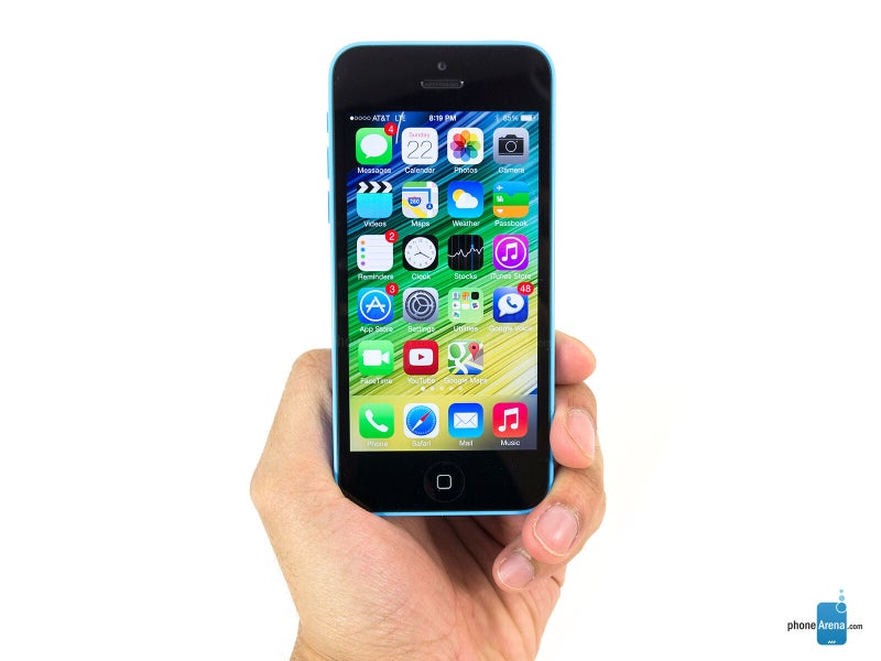 iPhone 5c with its plastic colorful body