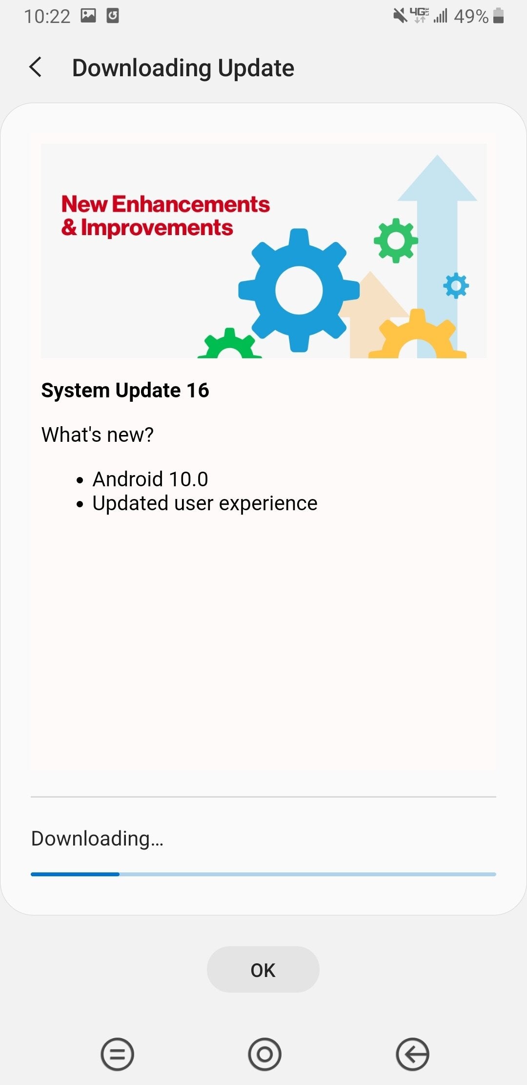 Verizon promotes the Samsung Galaxy Note 9 to Android 10