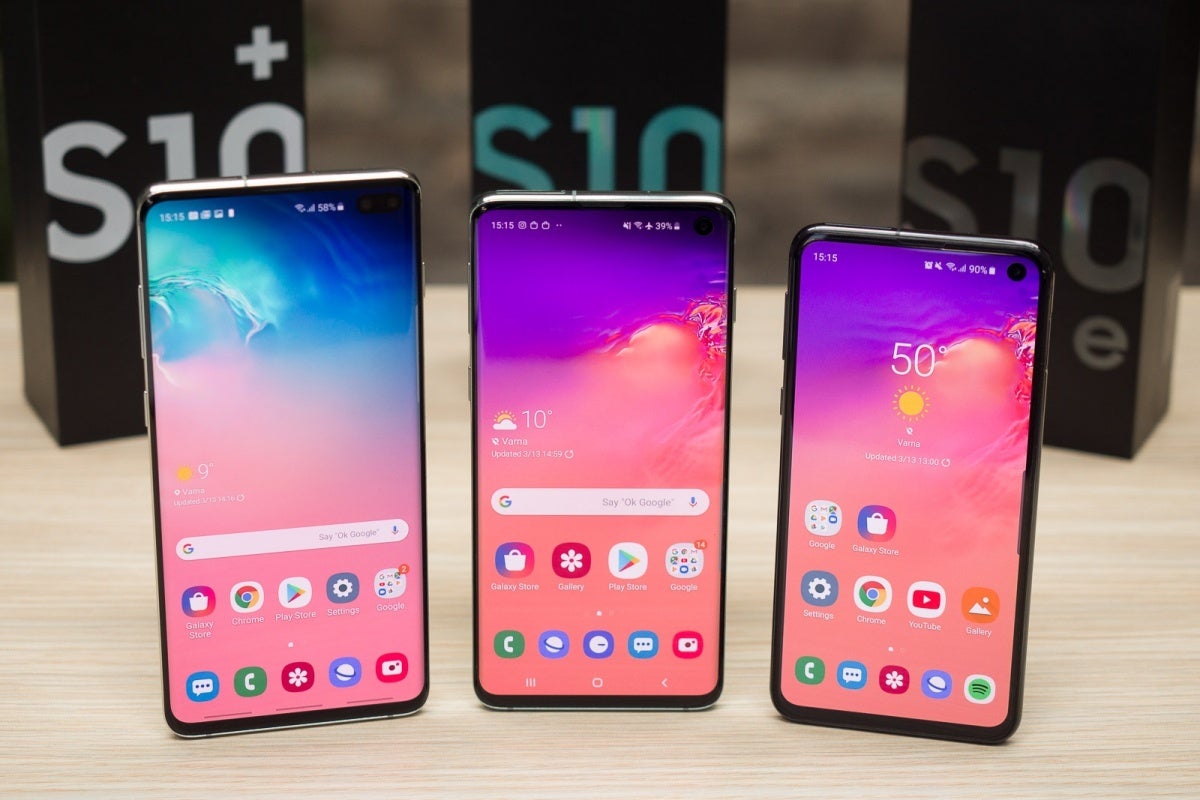 Galaxy S10+, S10, S10e (from left to right) - Samsung is becoming more and more like Apple, and that's... perfectly okay
