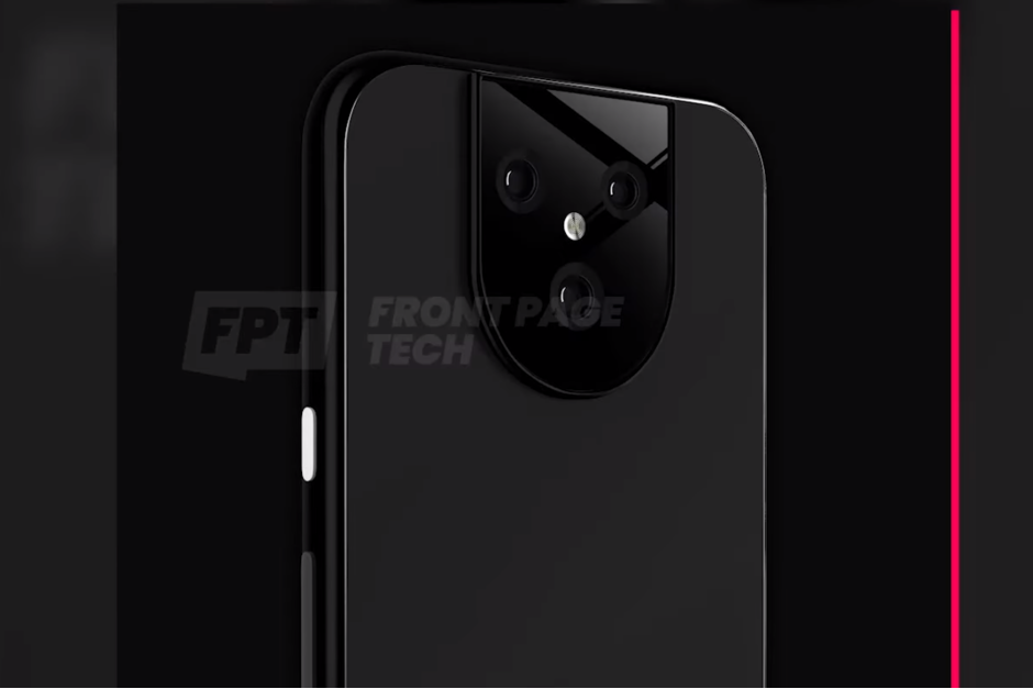 Render of the Google Pixel 5 - Found on Android 11 developer preview: reverse wireless charging and a new Motion Sense feature