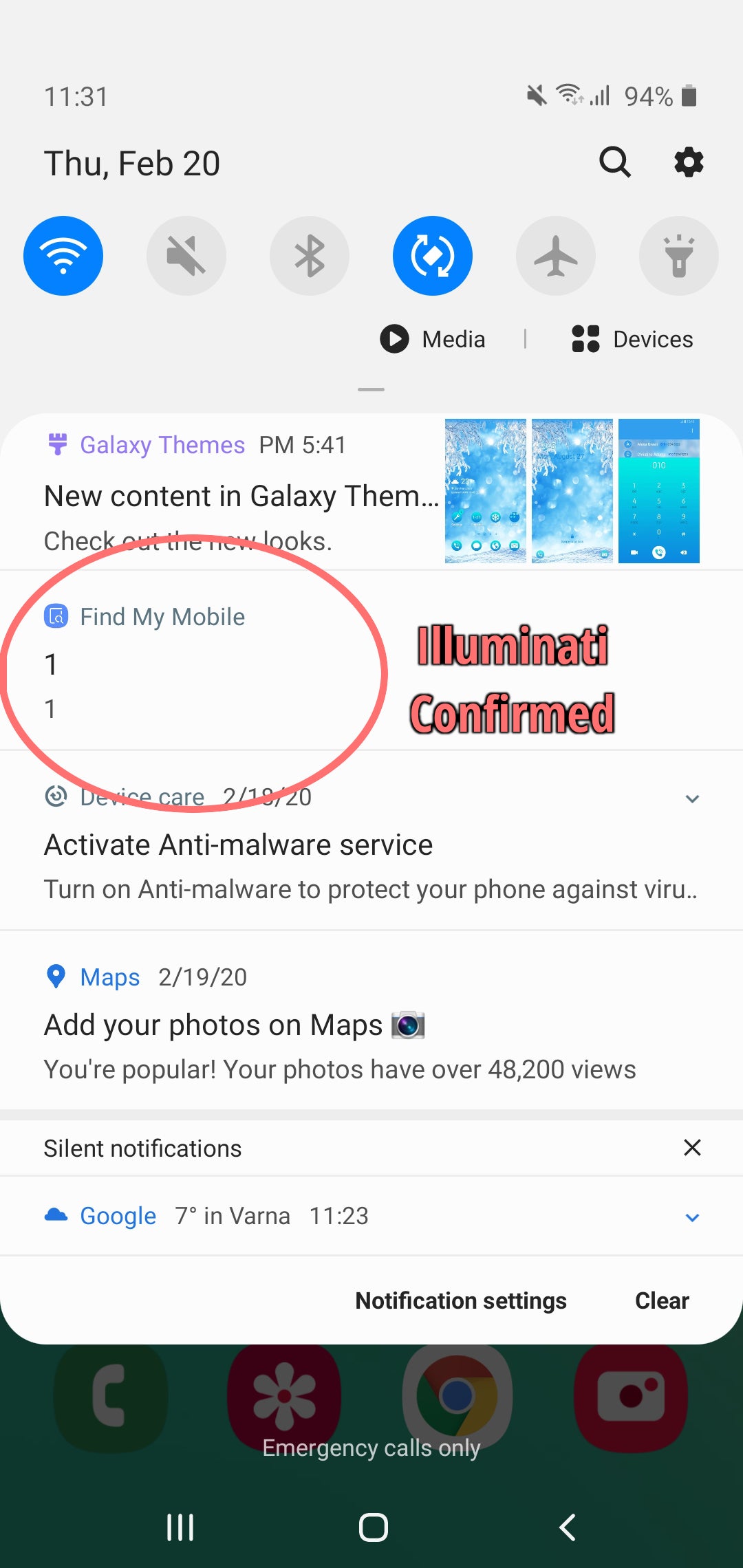 Samsung Find My Mobile message spooks users worldwide