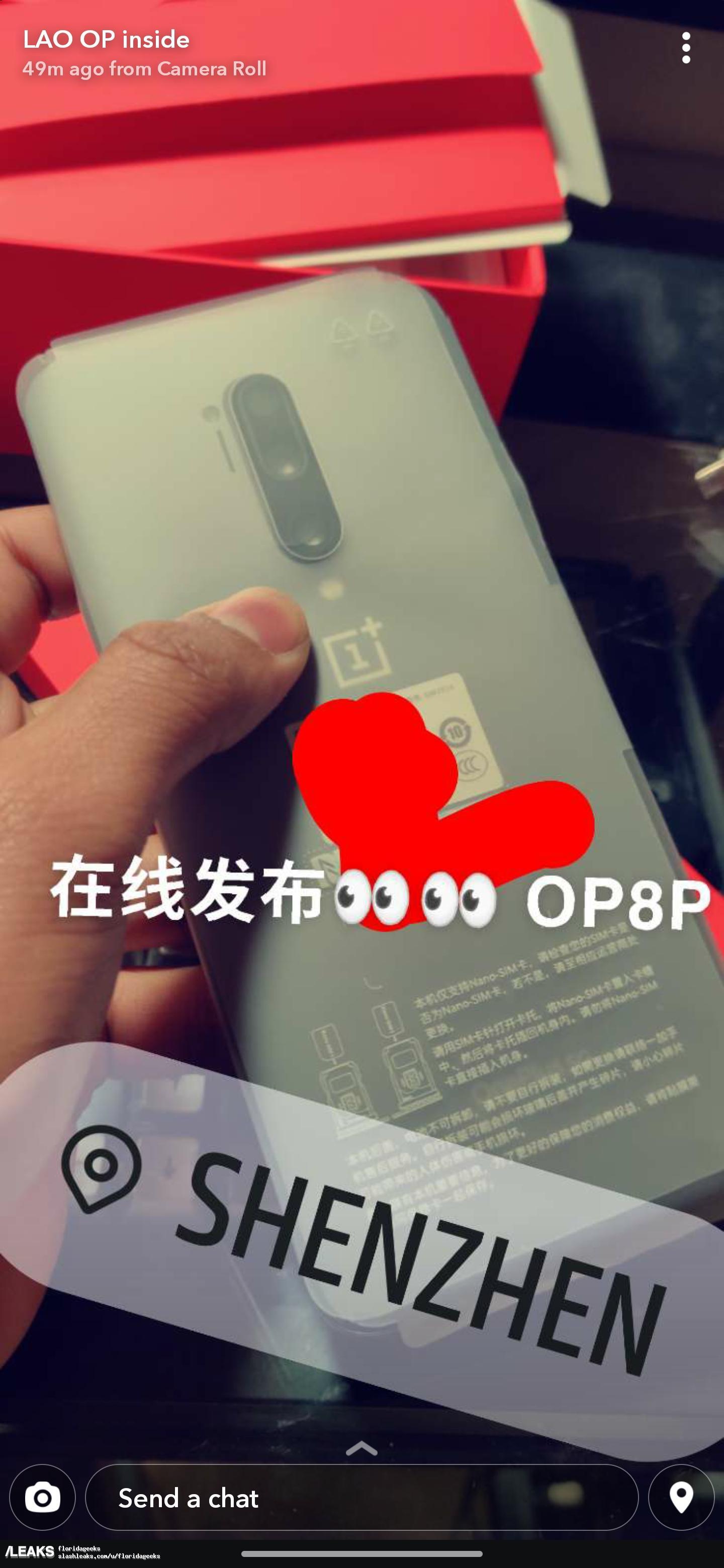 Live image of the OnePlus 8 Pro&#039;s rear panel which includes the triple-camera setup and a ToF sensor - Leaked live photo shows the OnePlus 8 Pro&#039;s back panel (Nope, they&#039;re fakes)
