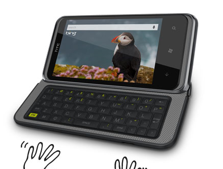 The HTC 7 Pro is equipped with a landscape oriented QWERTY keyboard that resembles the one on the HTC Touch Pro2 - HTC 7 Pro handset photographed, reveals Touch Pro2 style QWERTY keyboard