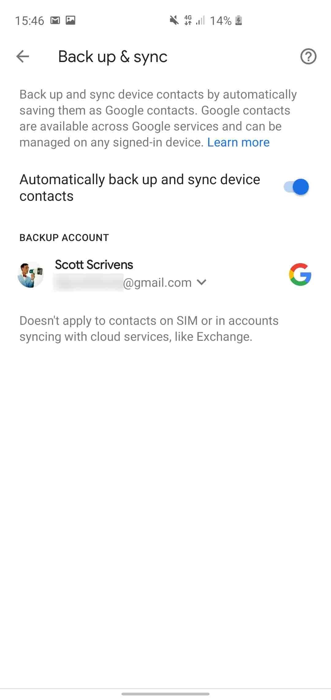 Google Contacts update adds option to sync contacts stored on the phone