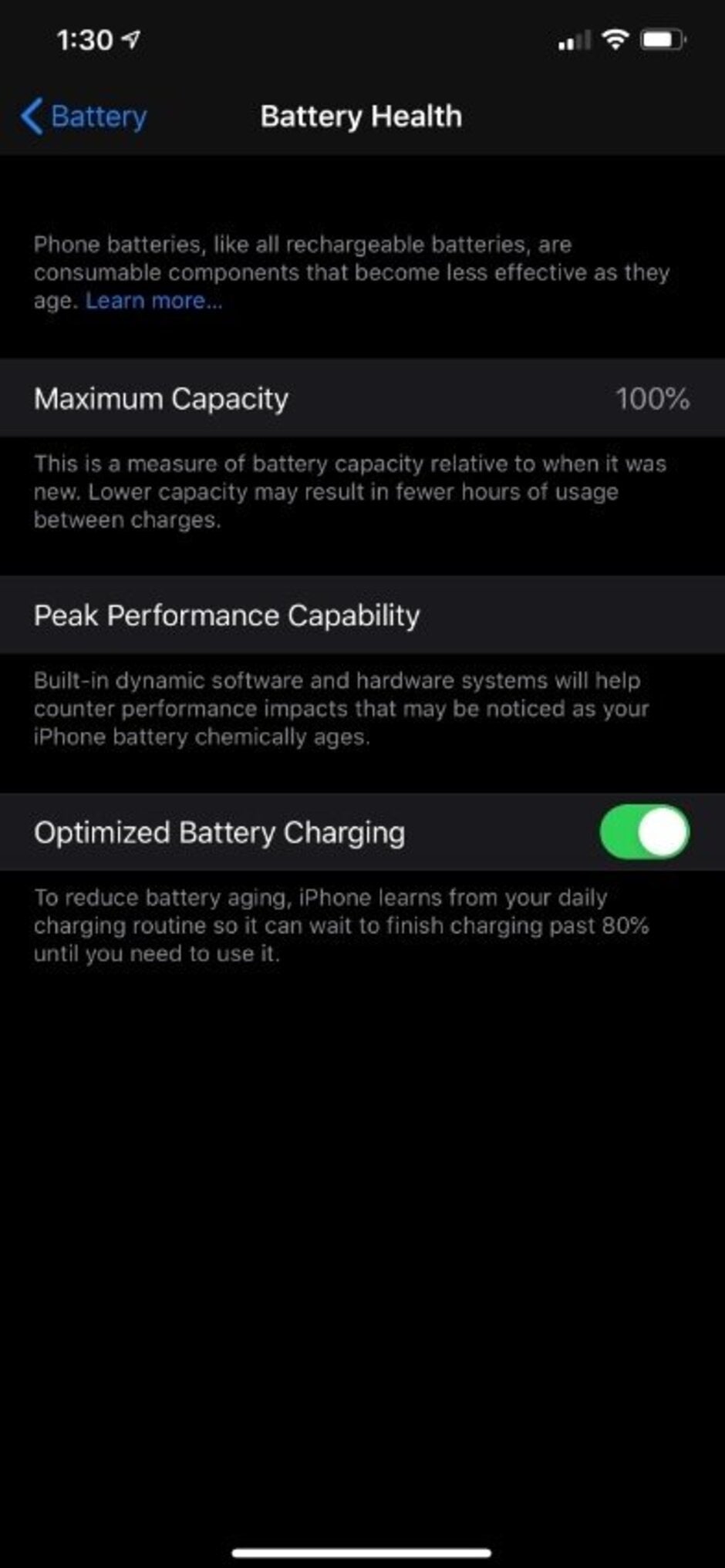 The Battery Health feature on iOS makes sure that your iPhone's battery is healthy enough to use - Apple may owe you some money after settling iPhone throttling suit
