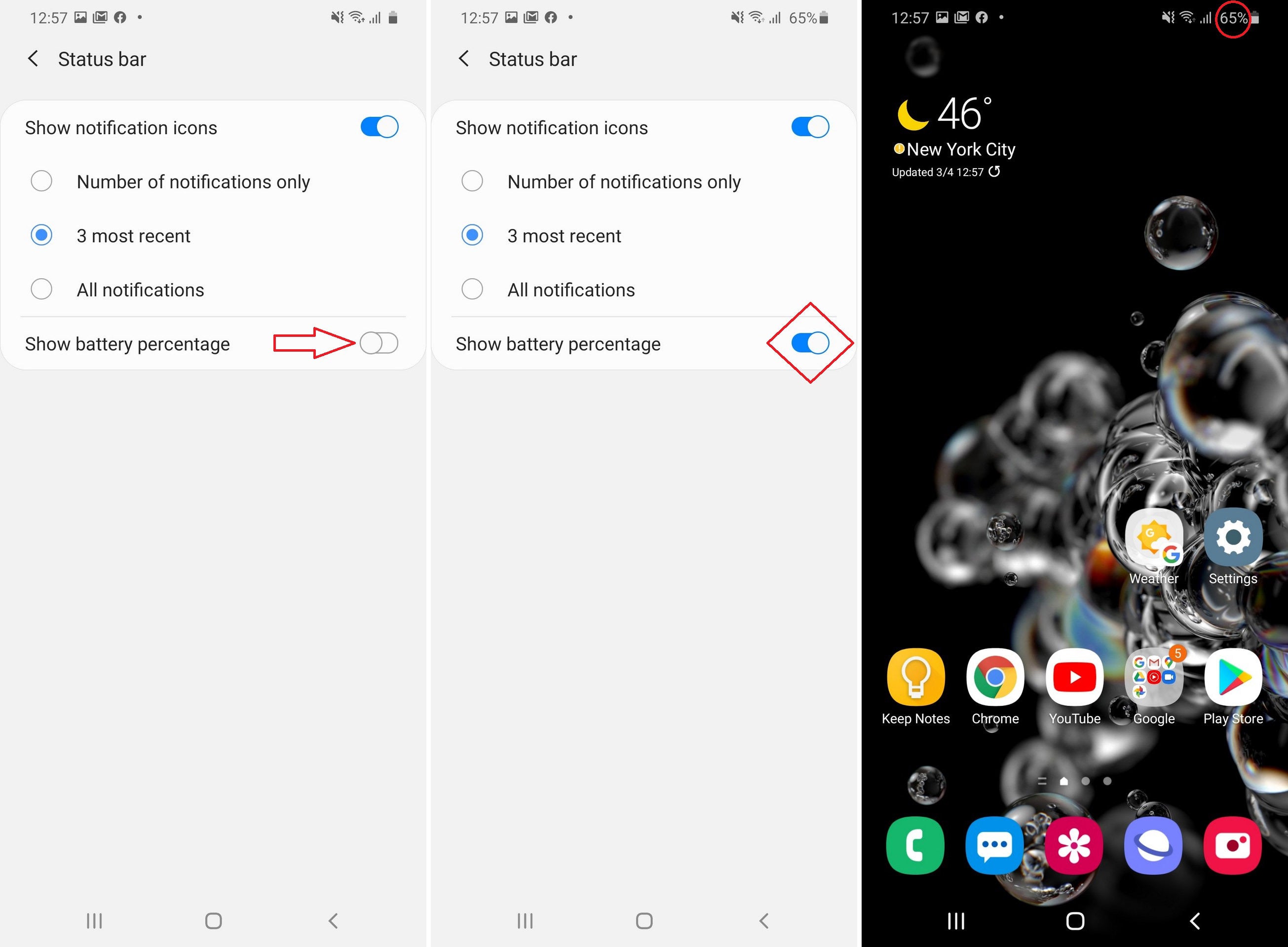 Galaxy S20 Ultra battery percentage switch - How to display the Samsung Galaxy S20, Plus and Ultra battery percentage number