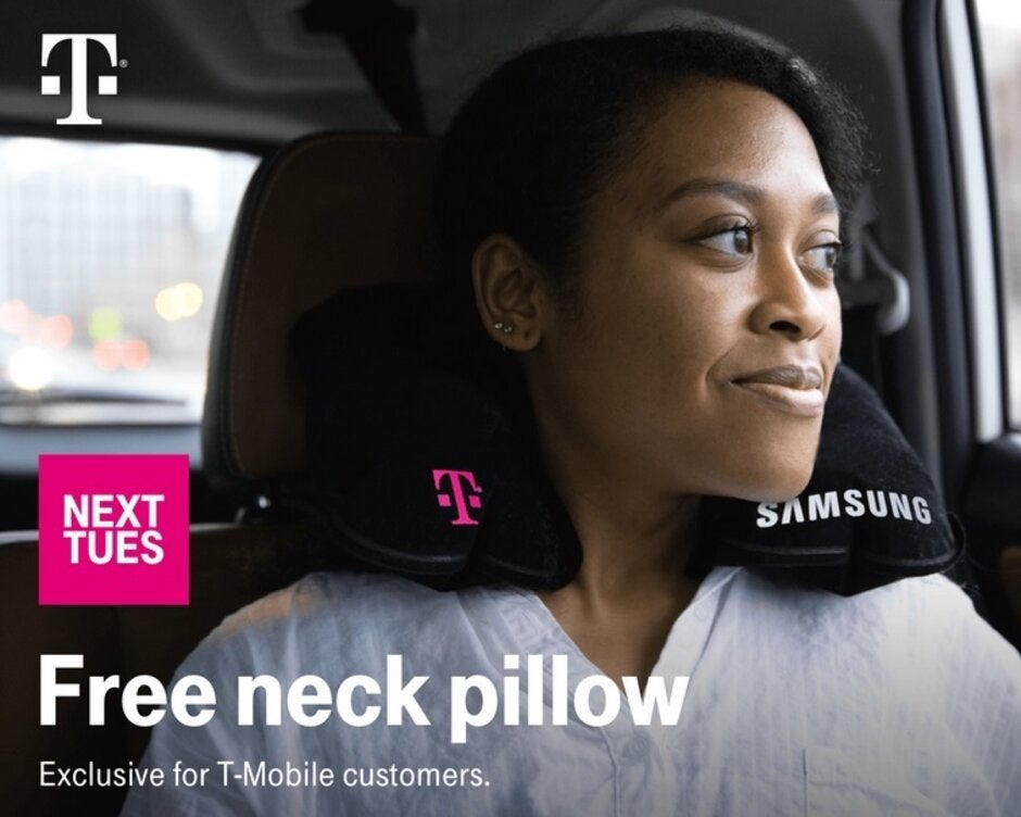 T-Mobile subscribers get a free neck pillow this coming Tuesday - Here's how you can enter to win a Samsung Galaxy S20 5G from T-Mobile