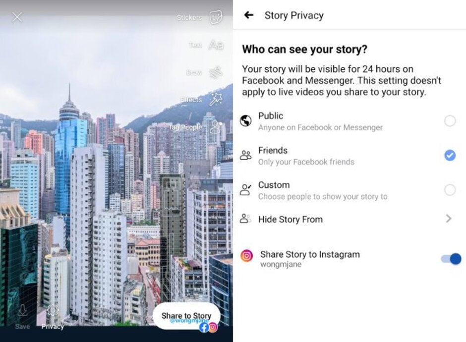 Facebook Stories will soon allow users to share posts to Instagram simultaneously