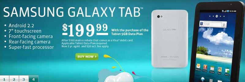 U.S. Cellular cuts the Samsung Galaxy Tab down to $200