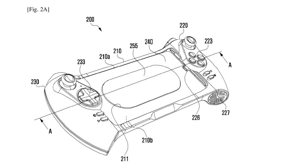 Illustration of the device - Samsung may be developing a new gamepad for Galaxy phones