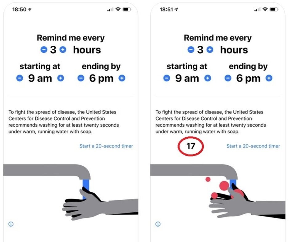 Wash Your Hands! reminds you when its time to scrub up and counts off the suggested 20 seconds - Apple posts precise rules related to coronavirus apps for the App Store