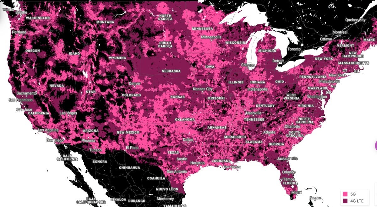 This is T-Mobile&#039;s detailed and updated 5G coverage map as of March 16 - T-Mobile quietly expanded its &#039;nationwide&#039; 5G network in even more places recently